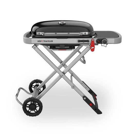 Weber Traveler Portable Gas Grill Weber Indigo Pool Patio BBQ
