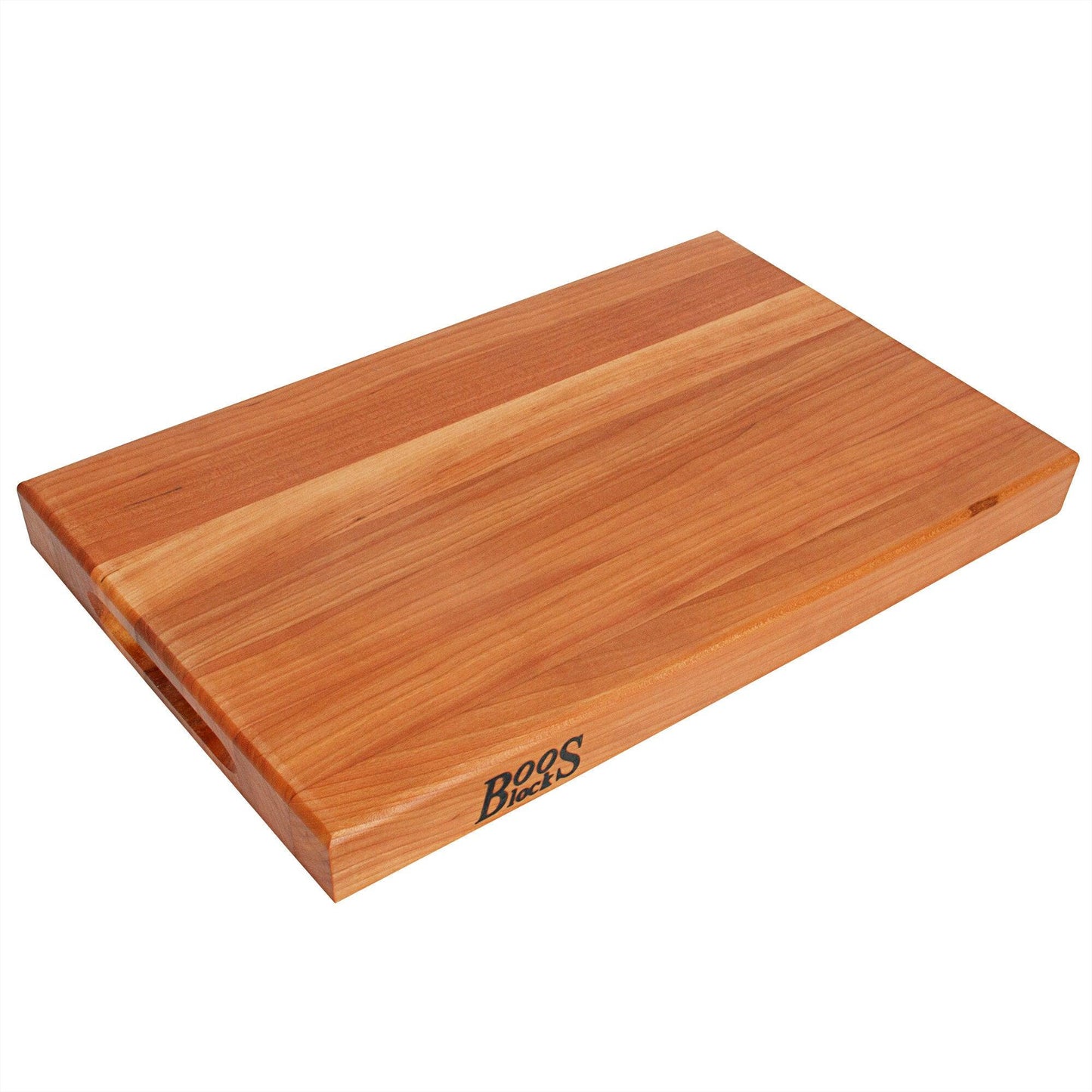 John Boos Reversible Cherry Cutting Board with Hand Grips John Boos Indigo Pool Patio BBQ