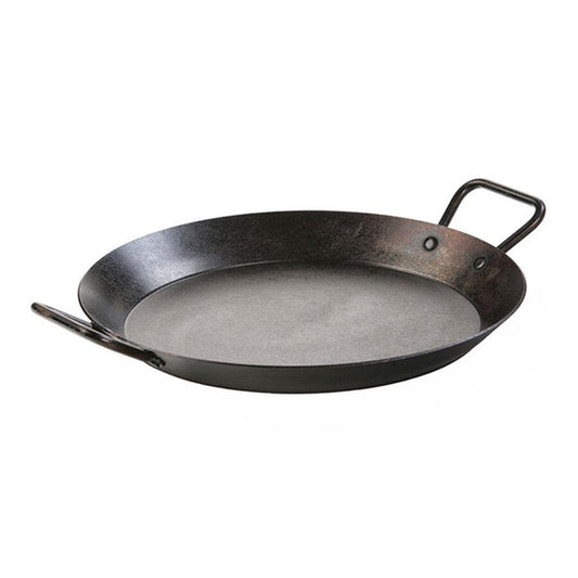 Lodge 15" Seasoned Carbon Steel Dual Handle Pan Lodge Indigo Pool Patio BBQ