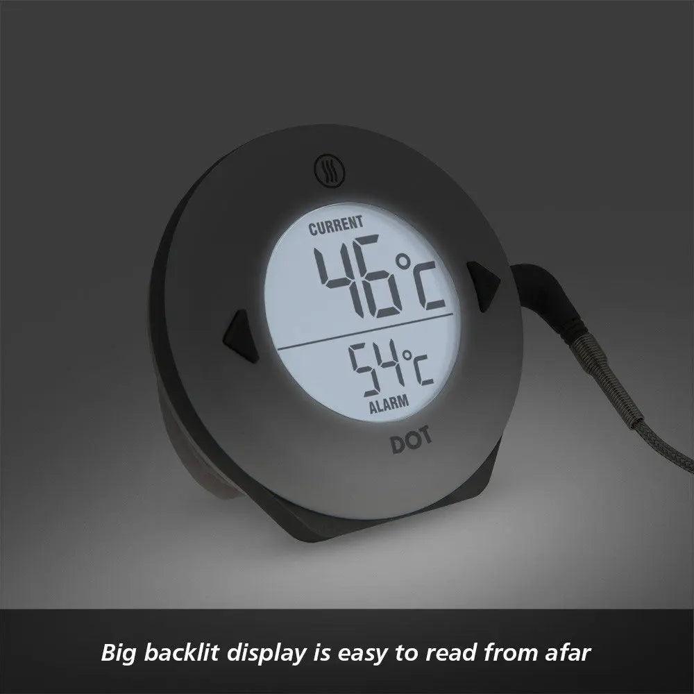 DOT Simple Alarm Thermometer ThermoWorks Indigo Pool Patio BBQ