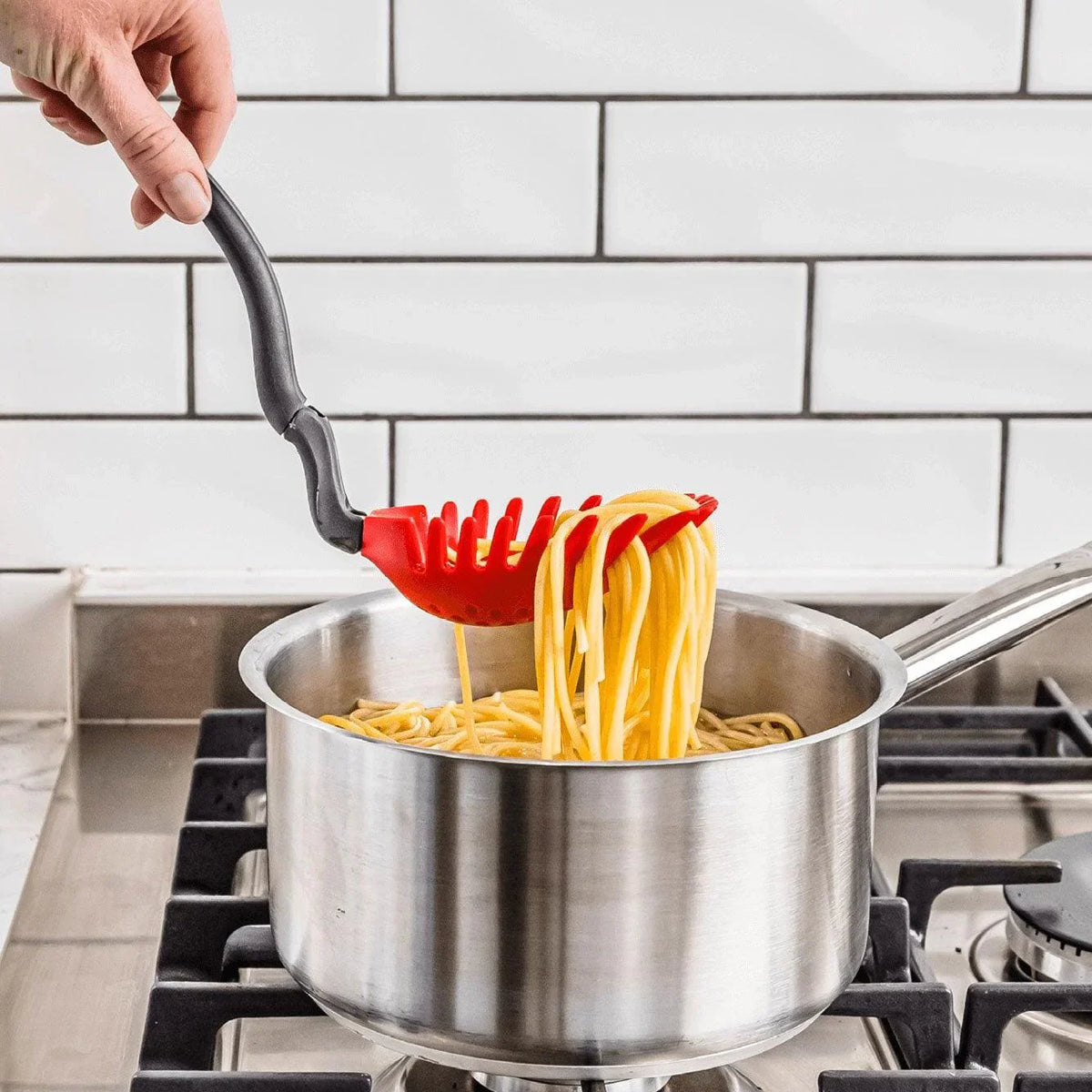 Spoon Pool Holey Spadle - Slotted Spoon into a Straining Ladle – Indigo Pool Patio BBQ