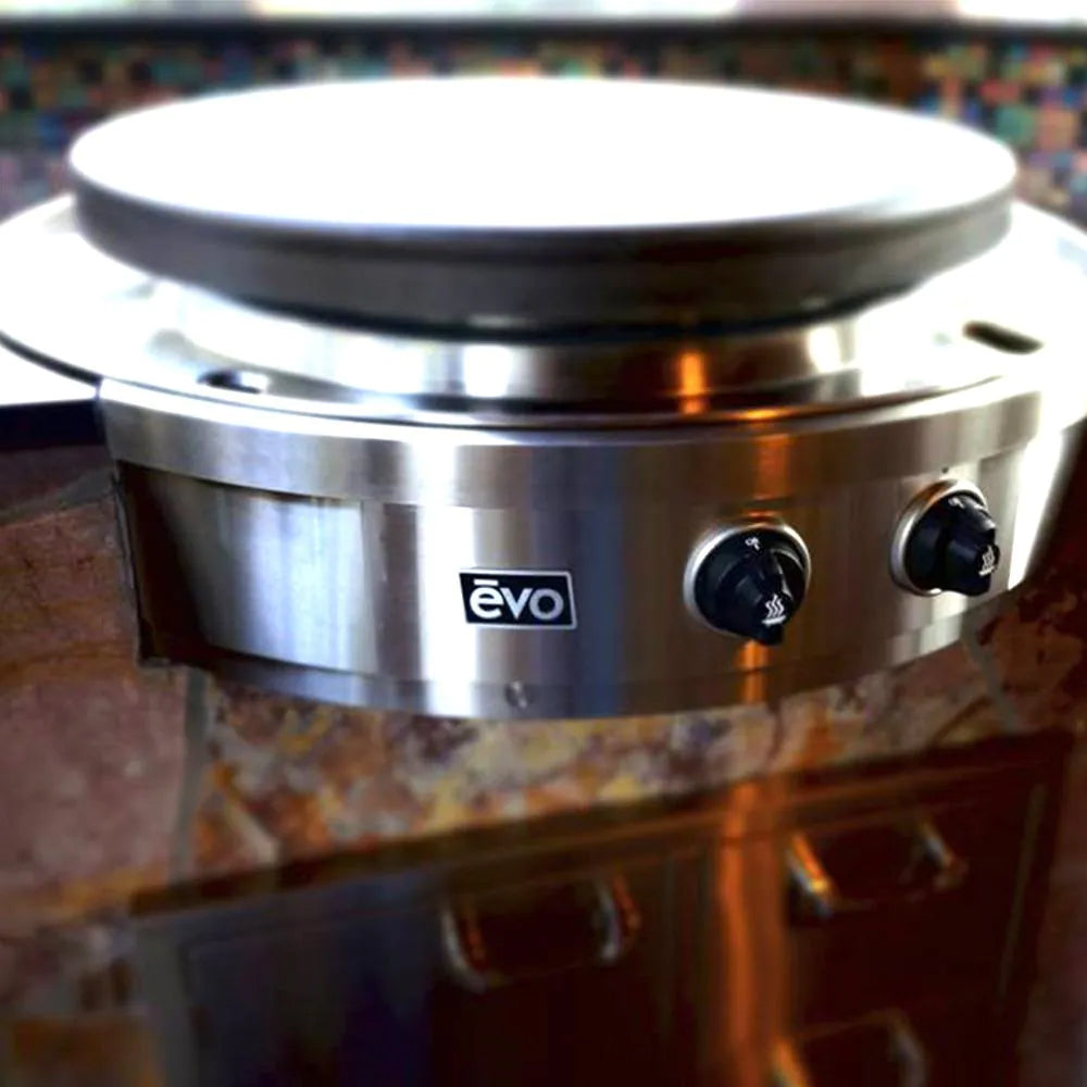 Evo Affinity 25G Built-In Flattop Natural Gas Grill EVO Indigo Pool Patio BBQ