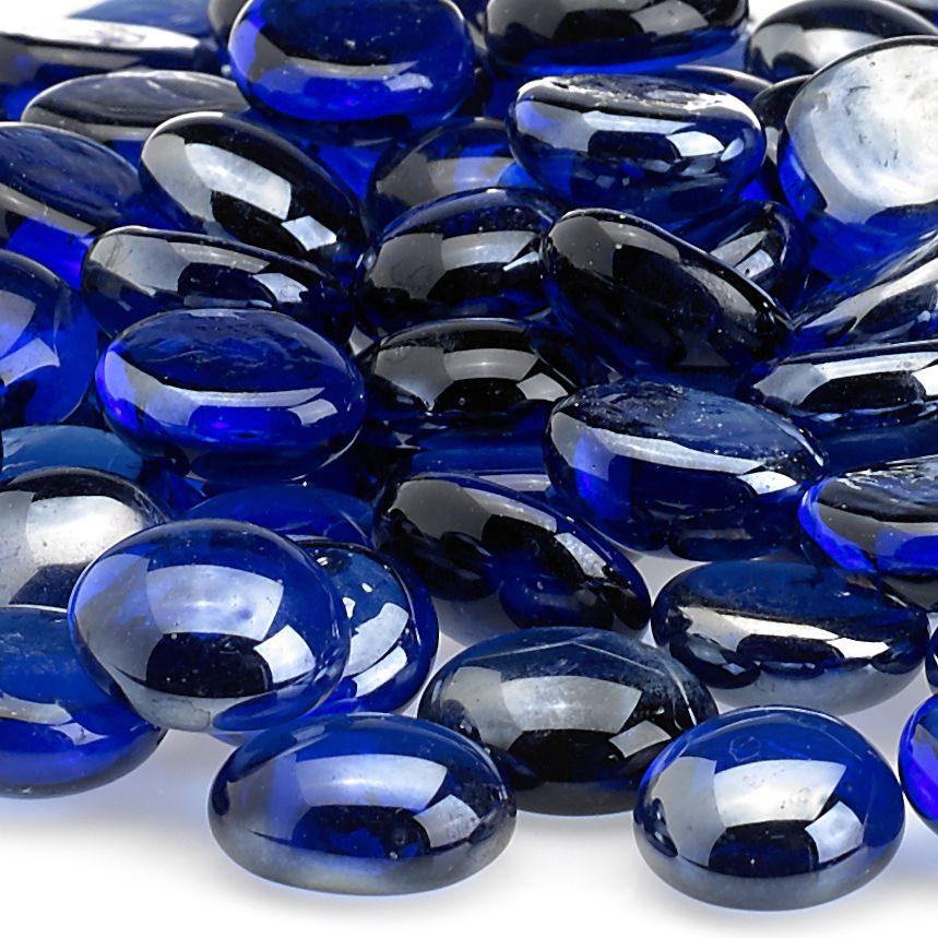 Royal Blue Luster Fire Beads American Fireglass Indigo Pool Patio BBQ