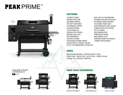 GMG Peak Prime Plus WiFi Green Mountain Grills Indigo Pool Patio BBQ