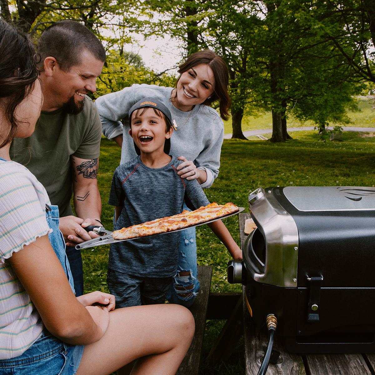 Halo Versa 16 Outdoor Pizza Oven Halo Indigo Pool Patio BBQ