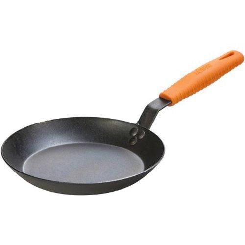 Lodge 10" Skillet with Orange Handle Holder Lodge Indigo Pool Patio BBQ