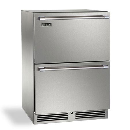 Perlick 24" Signature Series Dual-Zone Outdoor Refrigerator/Freezer Perlick Indigo Pool Patio BBQ