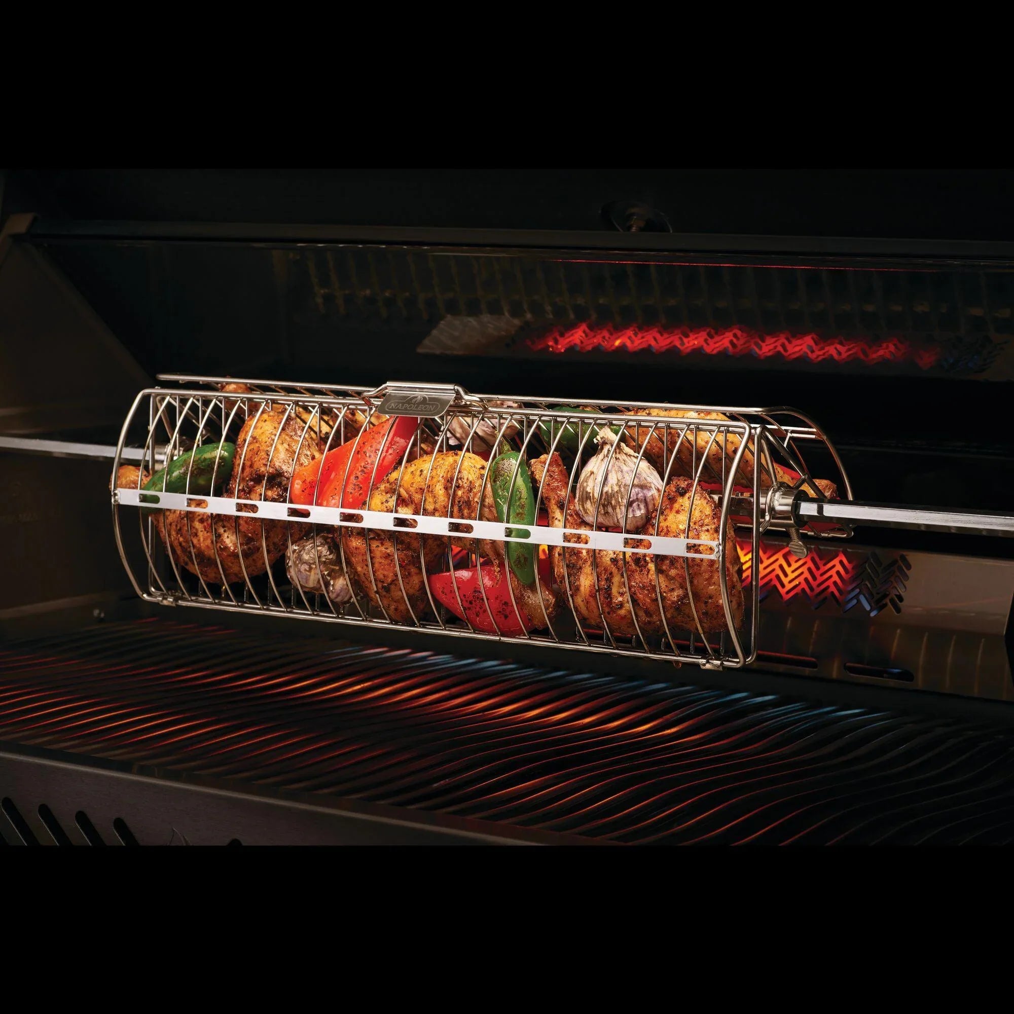 Napoleon Stainless Steel Rotisserie Rack - Indigo Pool Patio BBQ