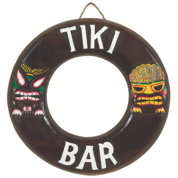 Tiki Bar Tire Sign RAM Indigo Pool Patio BBQ