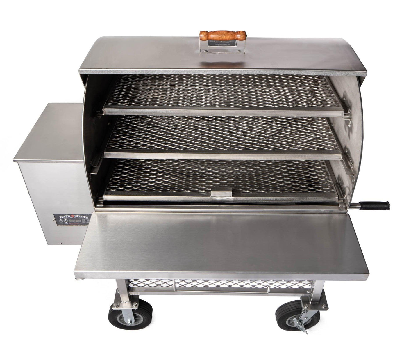 Pitts & Spitts Maverick 2000 Stainless Steel Pellet Grill Pitts & Spitts Indigo Pool Patio BBQ