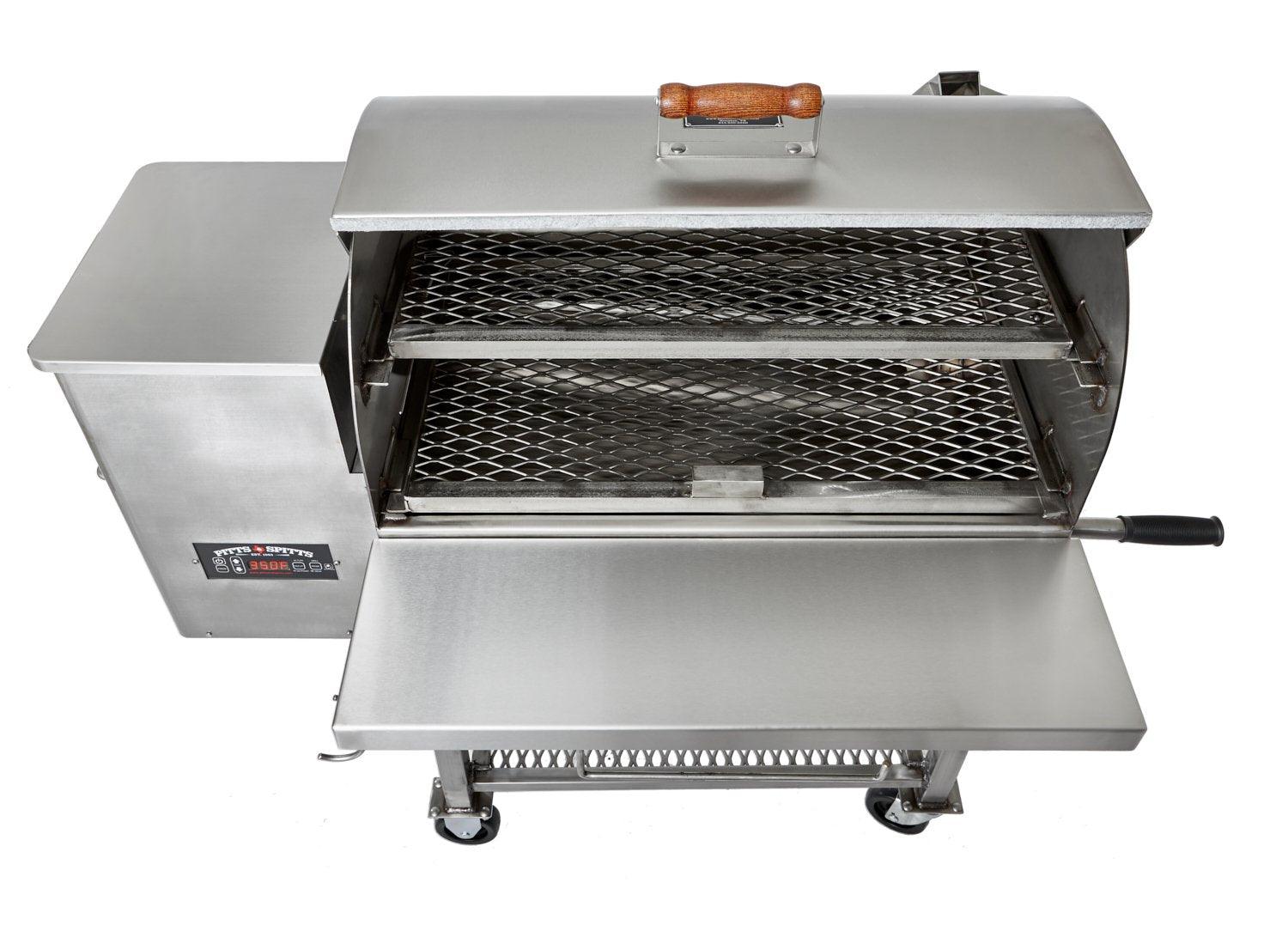Pitts & Spitts Maverick 850 Stainless Steel Pellet Grill Pitts & Spitts Indigo Pool Patio BBQ