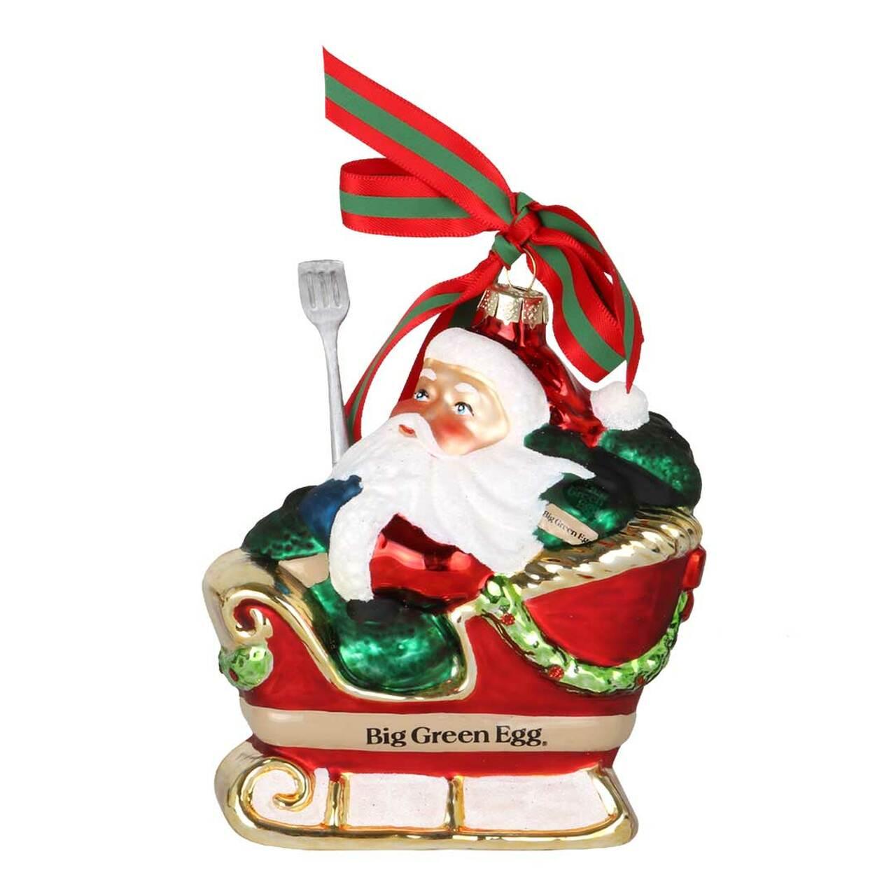 Big Green Egg Santa’s Sleigh Ornament Big Green Egg Indigo Pool Patio BBQ