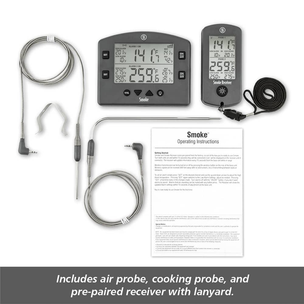 ThermoWorks Smoke Remote BBQ Alarm Thermometer ThermoWorks Indigo Pool Patio BBQ