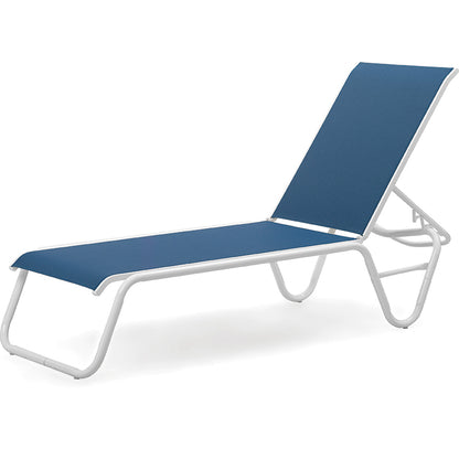 Gardenella Sling Chaise without Arms Telescope Casual Indigo Pool Patio BBQ