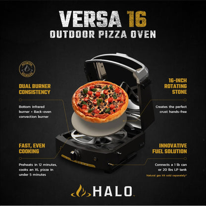 Halo Versa 16 Outdoor Pizza Oven Halo Indigo Pool Patio BBQ