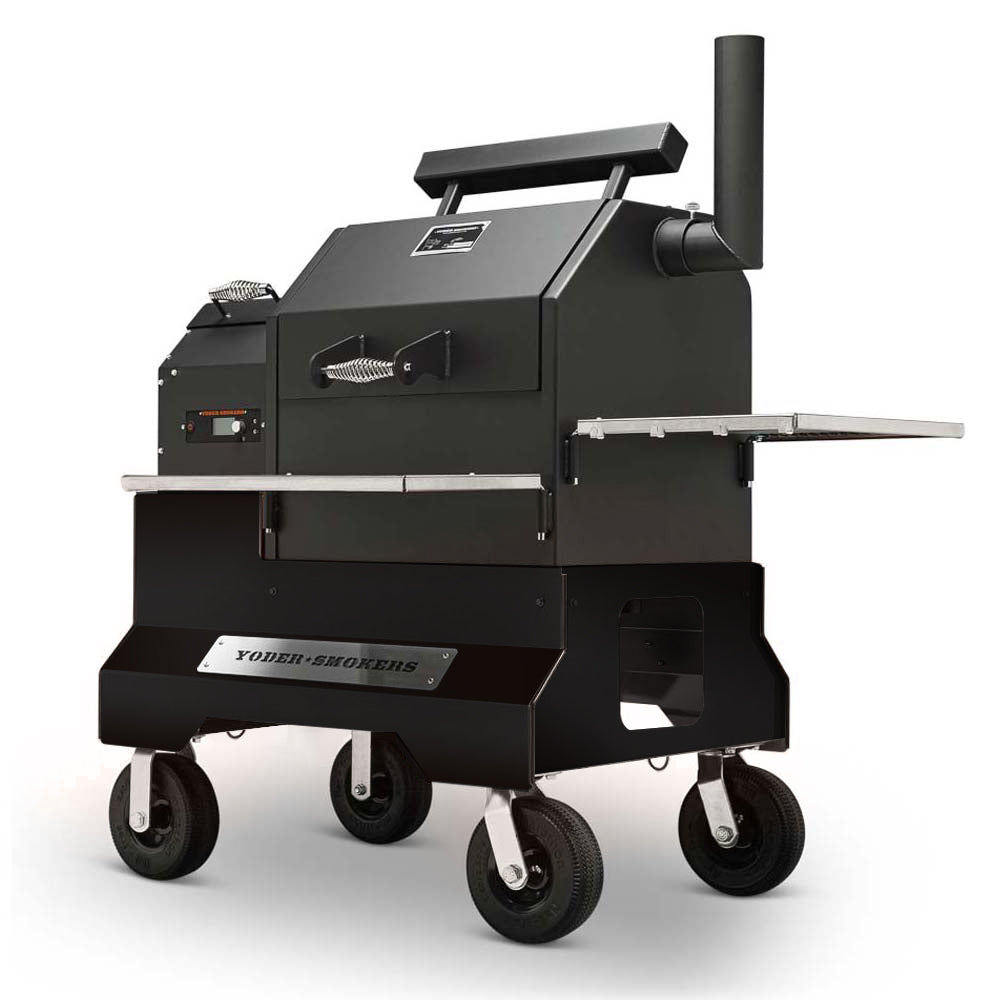 Yoder YS480S Competition Pellet Grill Yoder Smokers Indigo Pool Patio BBQ