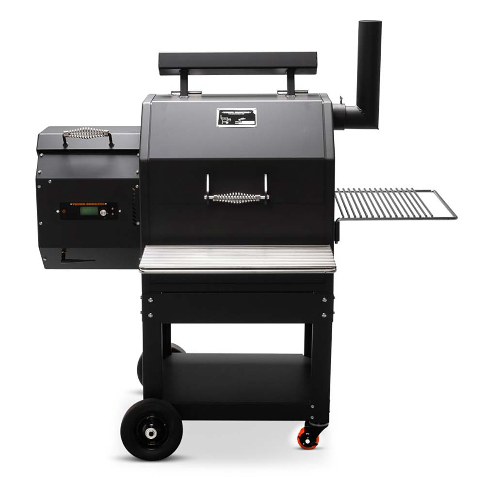 Yoder YS480S Pellet Grill Yoder Smokers Indigo Pool Patio BBQ