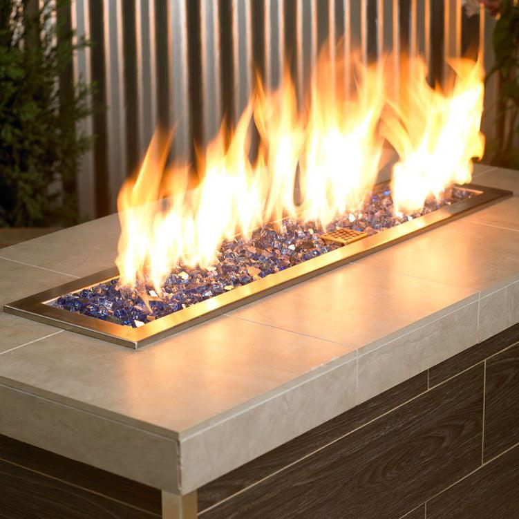 Cobalt Reflective 1/2" Fire Glass American Fireglass Indigo Pool Patio BBQ