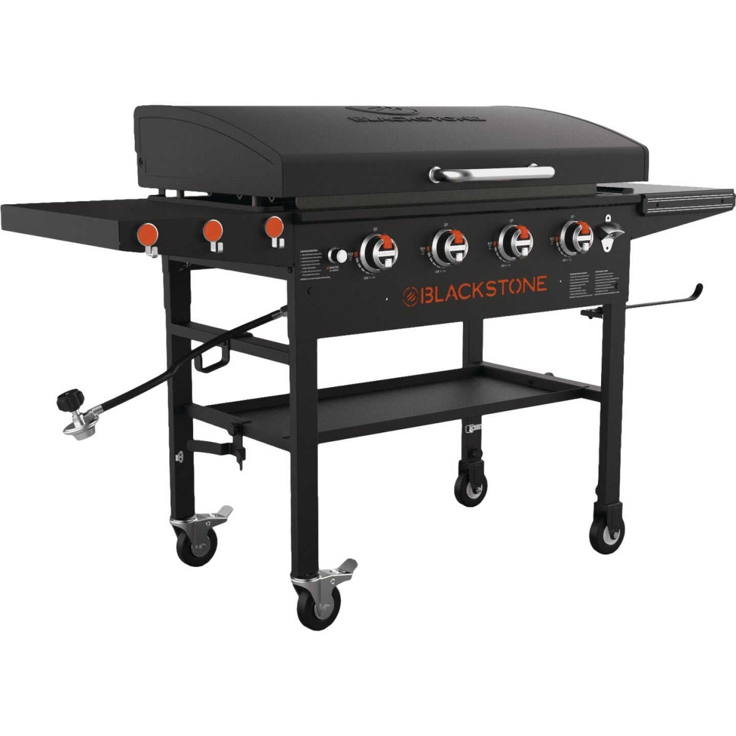 Blackstone 4-Burner 36" Gas Griddle with Hood Blackstone Indigo Pool Patio BBQ