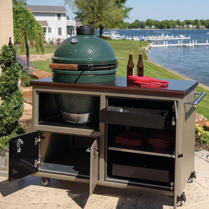 Torch 48" Large Big Green Egg Cart - Indigo Pool Patio BBQ