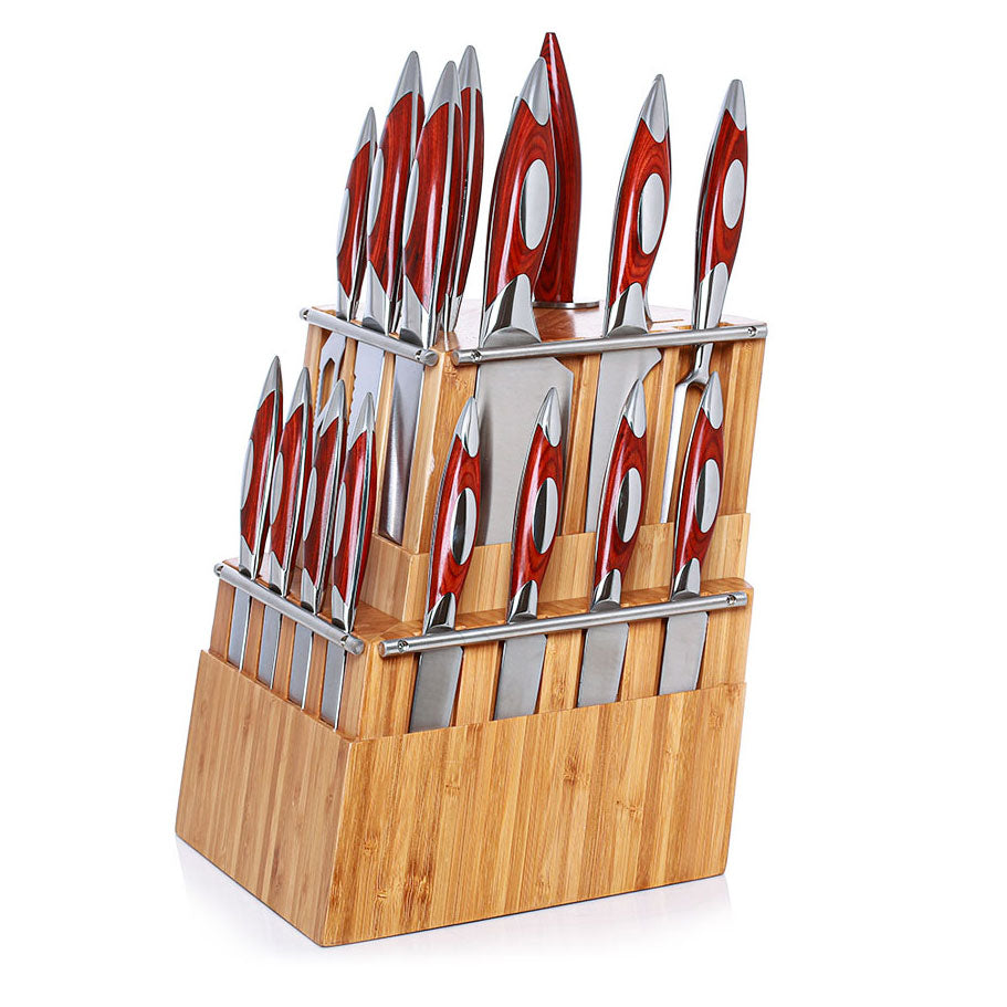 Rhineland 20 Piece Classic Knife Block Set Rhineland Indigo Pool Patio BBQ