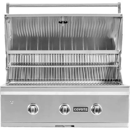Coyote C-Series 34" Built-In Gas Grill Coyote Indigo Pool Patio BBQ