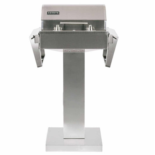 Coyote Electric Grill with Pedestal Stand Coyote Indigo Pool Patio BBQ