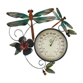 Dragonfly Thermometer Wall Decor Regal Indigo Pool Patio BBQ