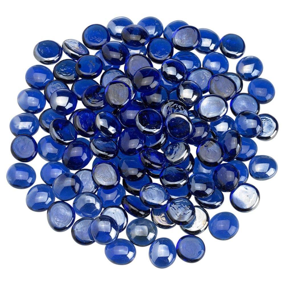 Royal Blue Luster Fire Beads American Fireglass Indigo Pool Patio BBQ