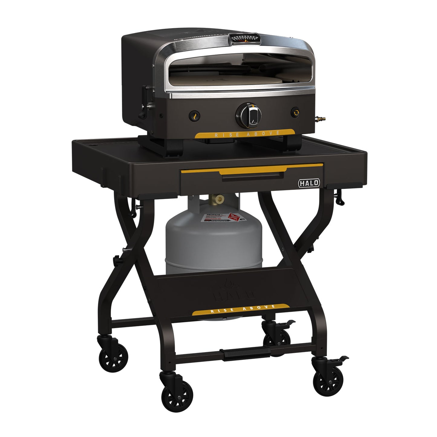 Countertop Cart for Halo Pizza Oven or Griddle Indigo Pool Patio BBQ