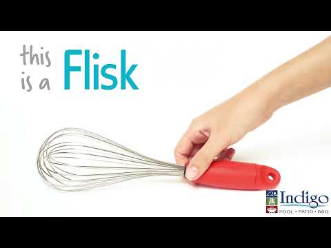 Flisk - Fold Flat Balloon Whisk - Indigo Pool Patio BBQ