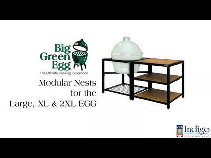 Stainless Steel Grid Insert for Big Green Egg Modular Nest System - Indigo Pool Patio BBQ
