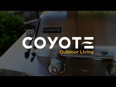 Coyote Electric Grill on Pedestal in Stainless Steel by Spotix