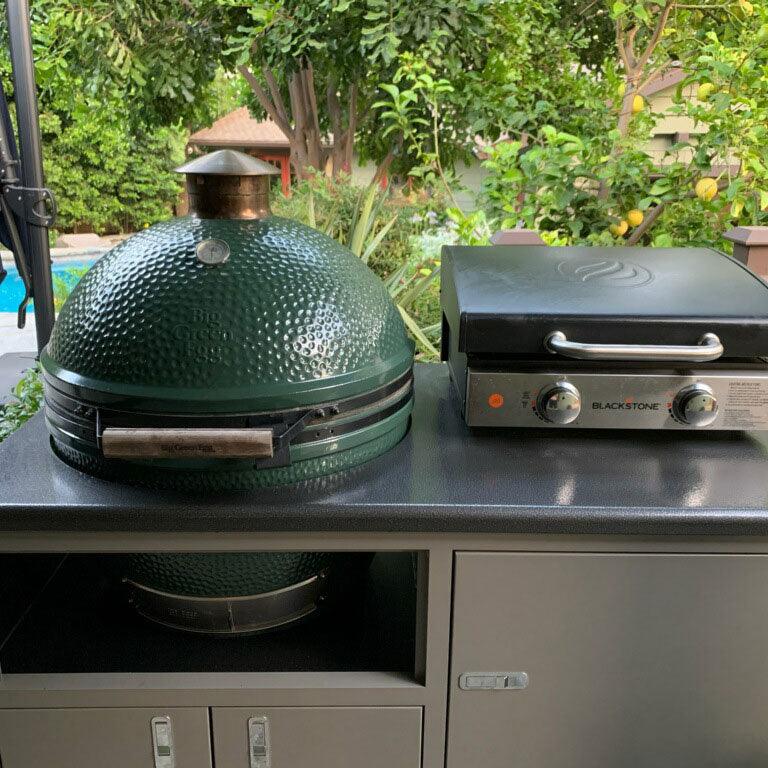 Torch 48" Large Big Green Egg Cart - Indigo Pool Patio BBQ