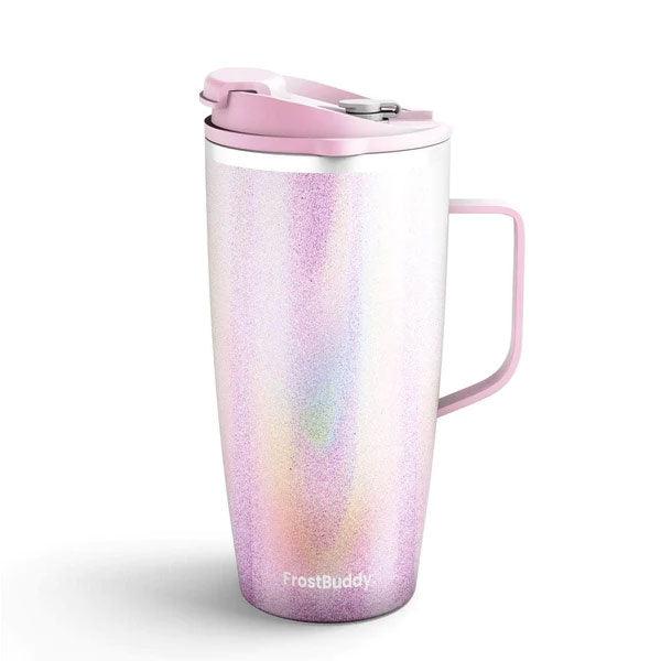 20oz Joe Buddy - Pink Glitter Frost Buddy Indigo Pool Patio BBQ