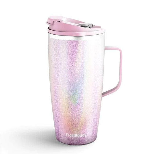 20oz Joe Buddy - Pink Glitter Frost Buddy Indigo Pool Patio BBQ