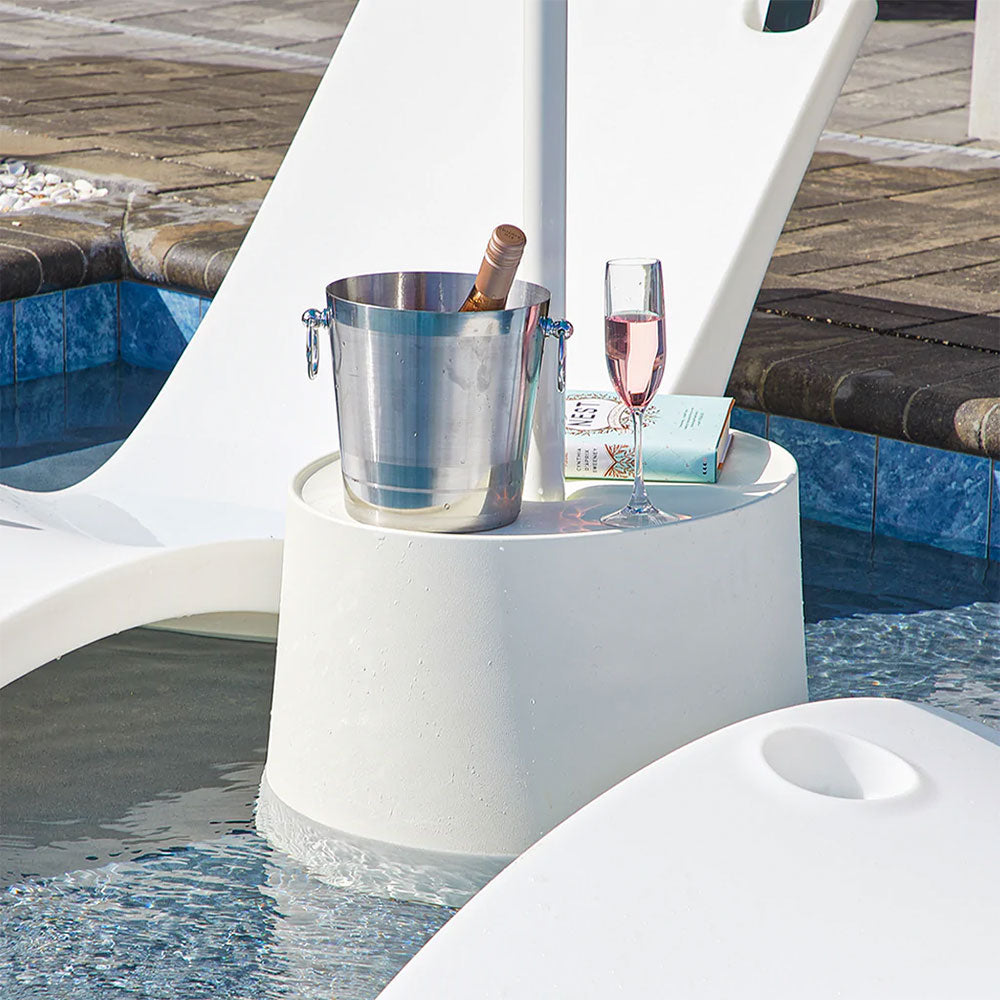 Floating Luxuries Kai Side Table Floating Luxuries Indigo Pool Patio BBQ