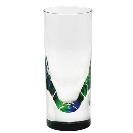 Peacock Teardrop 12oz. Hi Ball Tumbler Merritt International Indigo Pool Patio BBQ