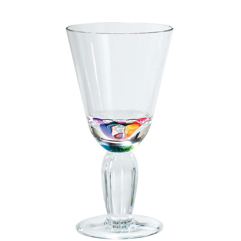 Rainbow Diamond 12oz Wine Glass Merritt International Indigo Pool Patio BBQ