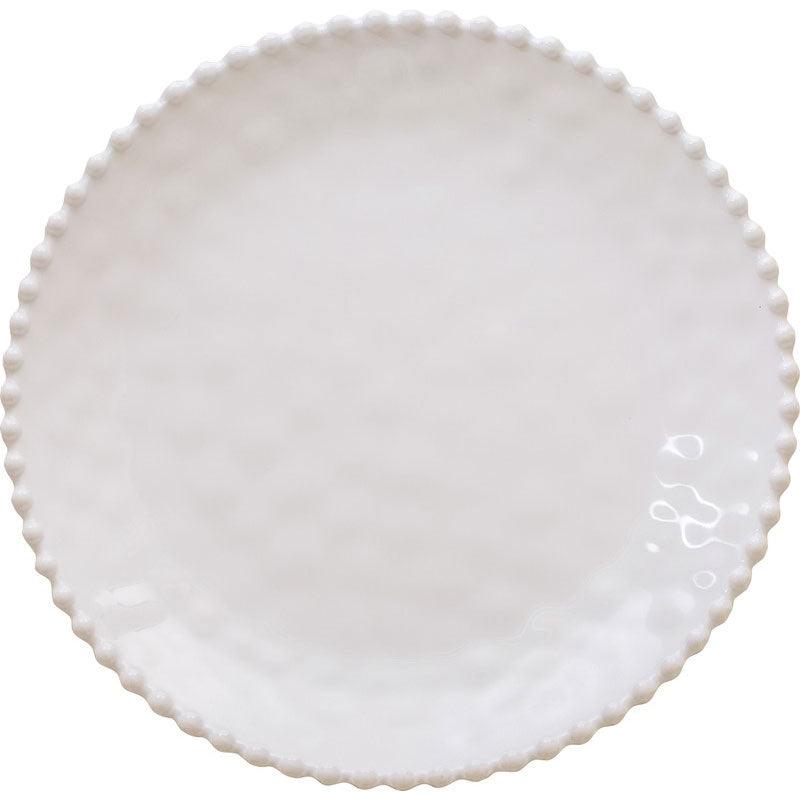 Beaded Pearl 11" Round Dinner Plate Merritt International Indigo Pool Patio BBQ