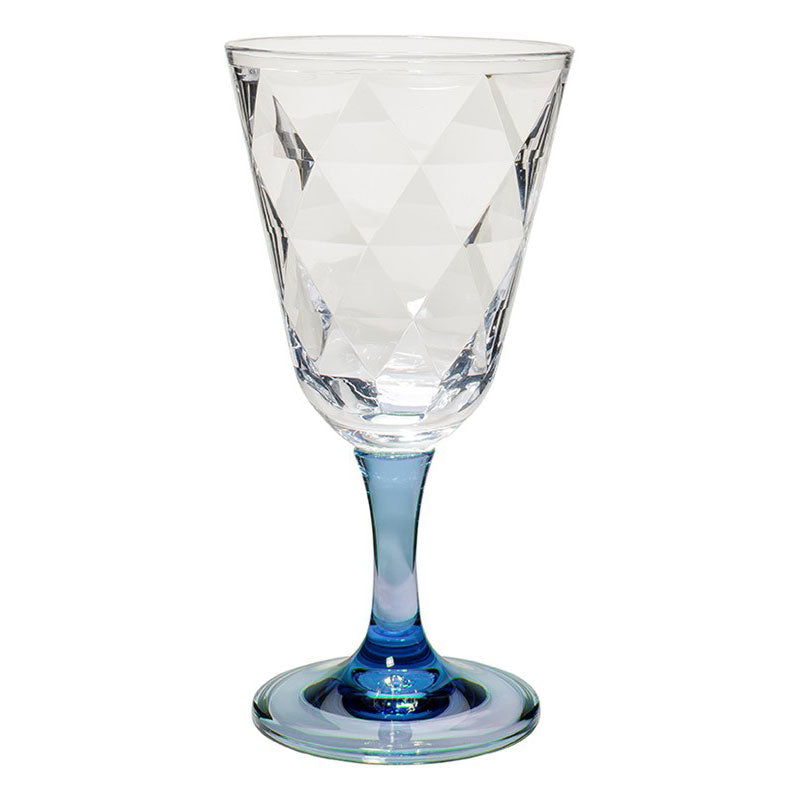 Radiance Blue 12oz Wine Glass Merritt International Indigo Pool Patio BBQ