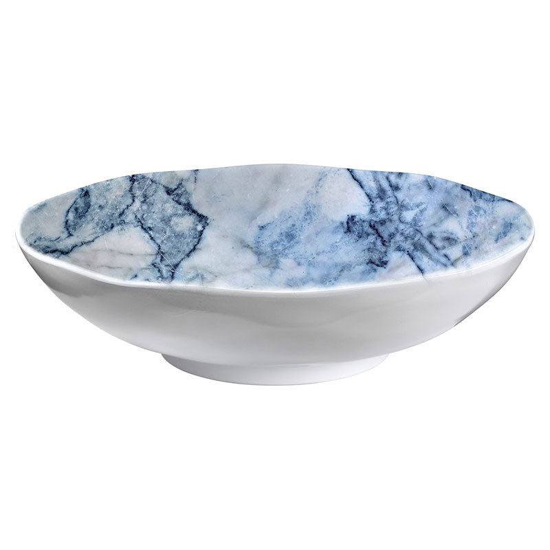 Blue Marble 12" Serving Bowl Merritt International Indigo Pool Patio BBQ