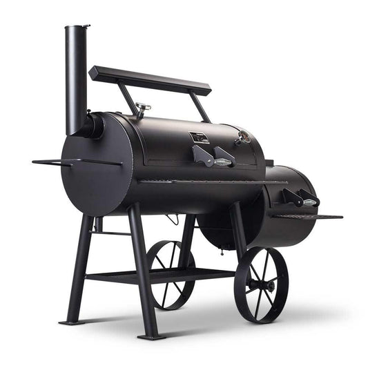 Yoder Loaded Wichita Offset Smoker Yoder Smokers Indigo Pool Patio BBQ
