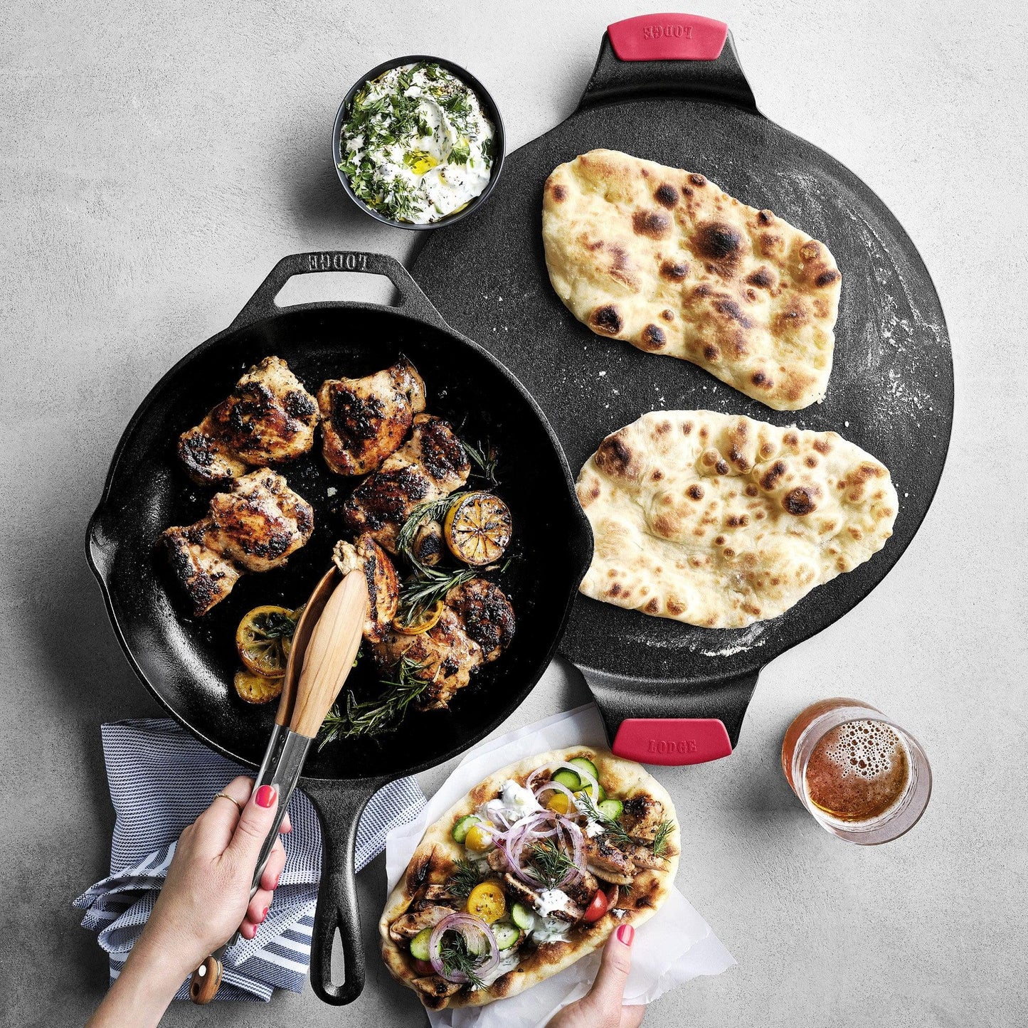 Lodge Cast Iron Pizza Pan Lodge Indigo Pool Patio BBQ