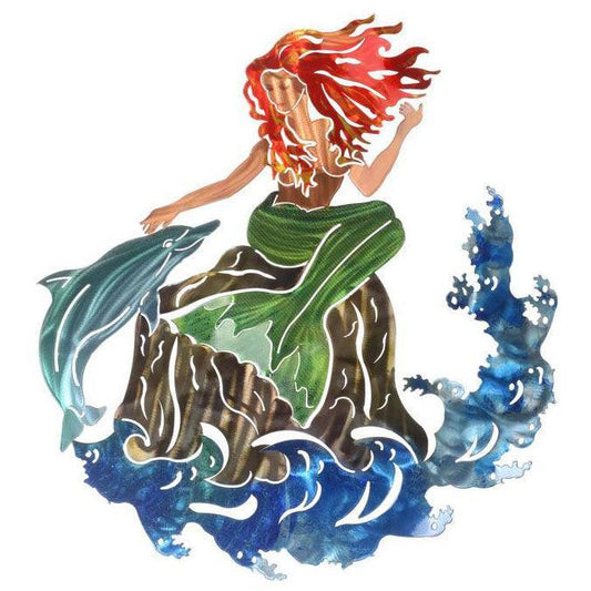 Mermaid Metal Wall Art Next Innovations Indigo Pool Patio BBQ