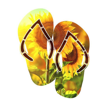 Flip Flop Sunflower Metal Wall Art Next Innovations Indigo Pool Patio BBQ