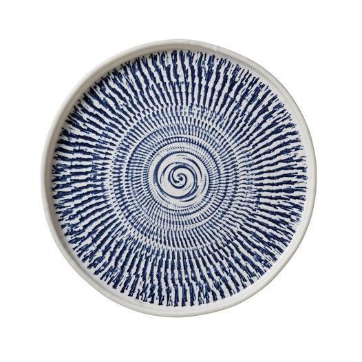 Tribal Blue 8" Salad Plate Merritt International Indigo Pool Patio BBQ