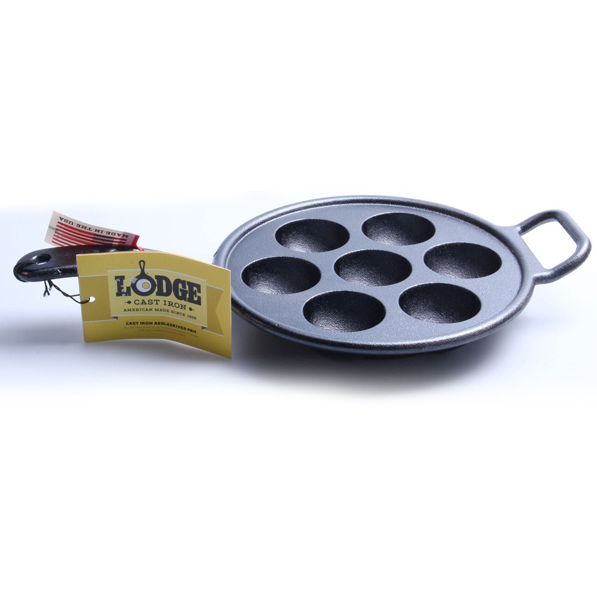 Lodge Cast Iron Aebleskiver Pan Lodge Indigo Pool Patio BBQ