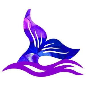 Mermaid Tail Purple Metal Wall Art Next Innovations Indigo Pool Patio BBQ