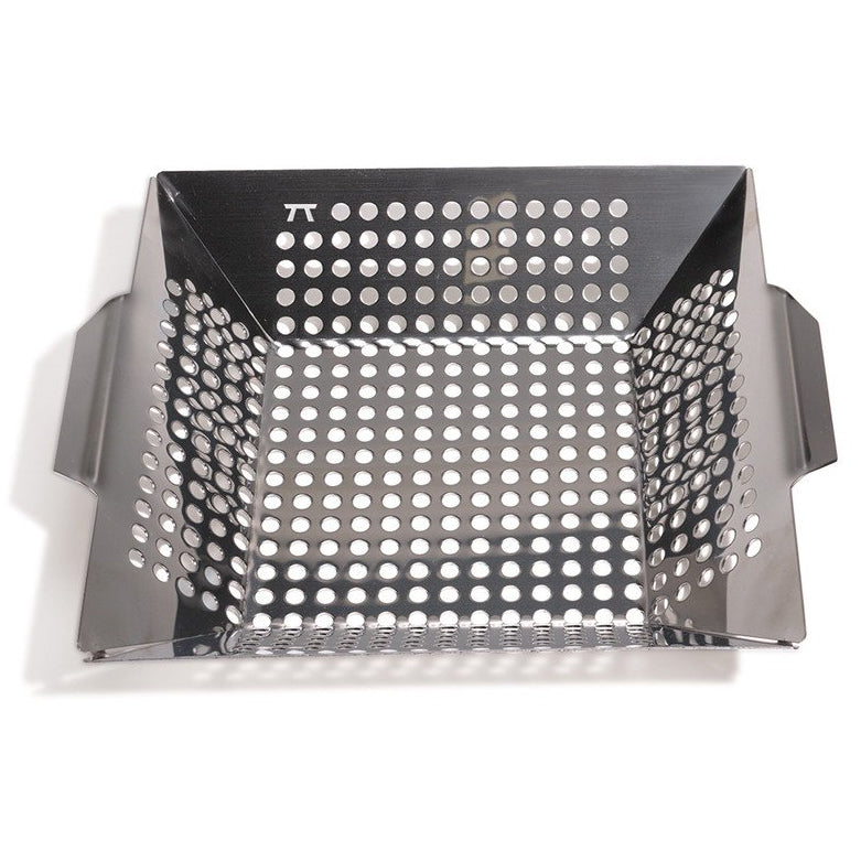 Outset Stainless Steel Square Grill Wok Outset Indigo Pool Patio BBQ